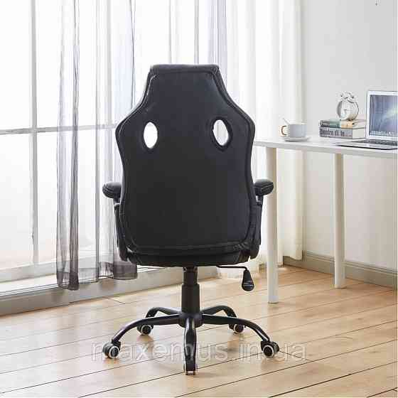 Геймерское игровое кресло bonro BN-2022S кресло геймерское для подростка компьютерное для дома черное Мостиська