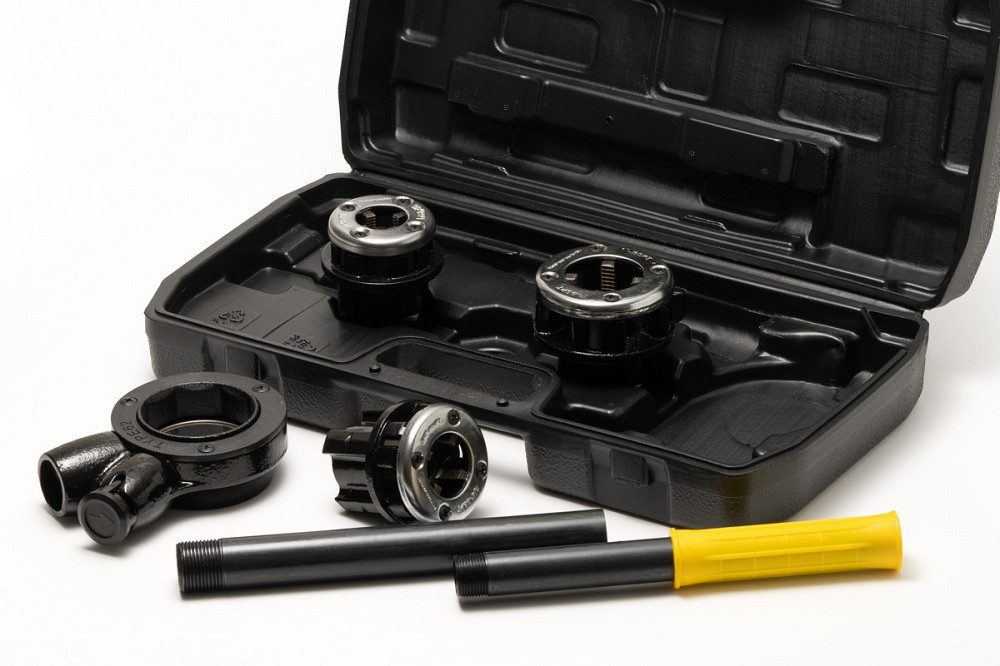 MASTERTOOL Клуп трубний для нарізання різьби MASTERTOOL BSPT ½"/¾"/1" набір 3 шт 14-1402 Коломия - фото 4