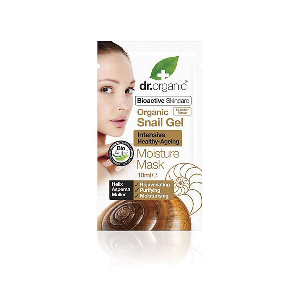 Увлажняющая маска с муцином улитки Dr.Organic 10 мл Киев - изображение 1