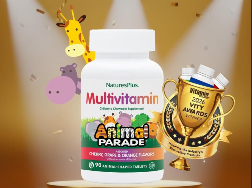 Вітаміни для дітей Natures Plus, Animal Parade Multivitamin, 90 табл Вишня, виноград, апельсин Київ - фото 3