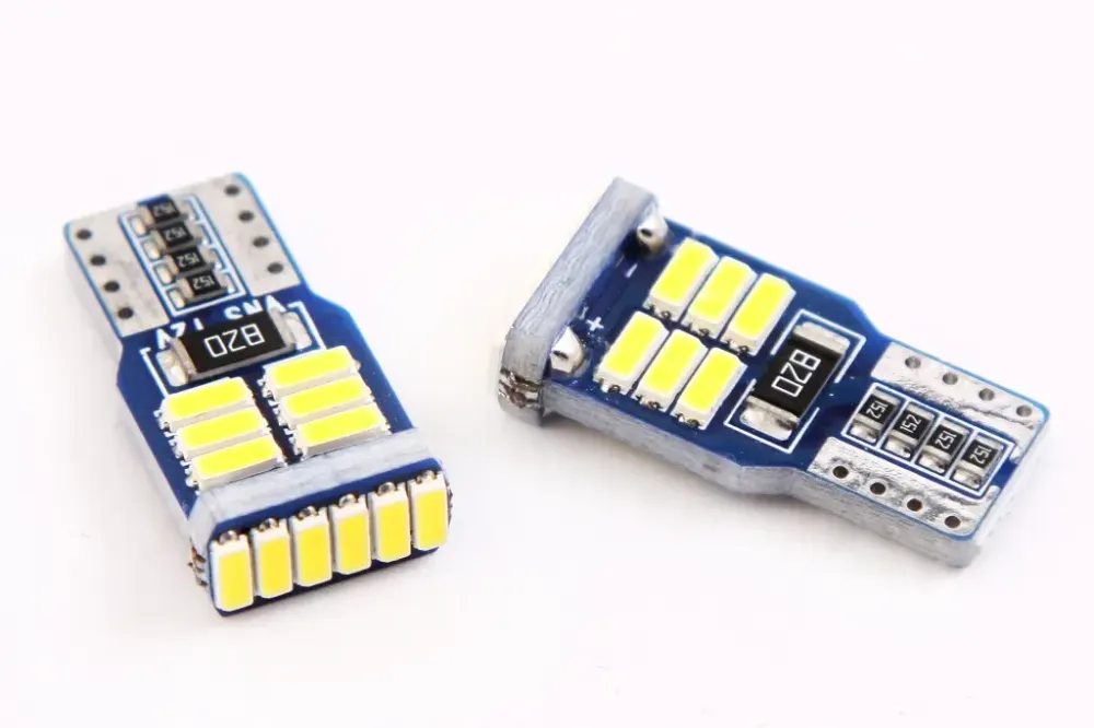 Лампа диодная 12В безцок. T10 18-SMD 4014 CAN Cyclone 432лм (2 шт.) Винница - изображение 1