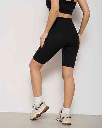 Велосипедки женские в рубчик Nicoletta 10075 XXL, Черый Киев