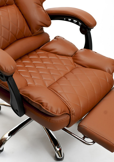 Кресло офисное Diego Comfort Pro светло-коричневый Киев - изображение 6