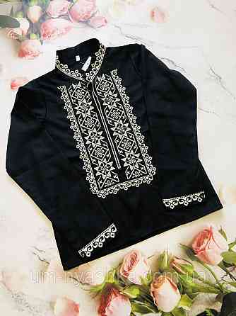 Вышиванка подростковая лен 