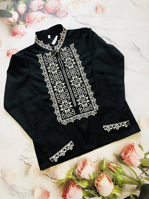 Вышиванка подростковая лен 