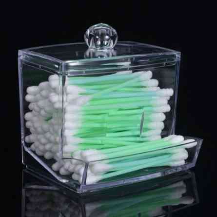 Контейнер для ушных палочек прозрачный - размер 7,6*6*9см Киев