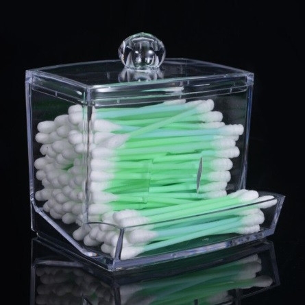 Контейнер для ушных палочек прозрачный - размер 7,6*6*9см Киев - изображение 1