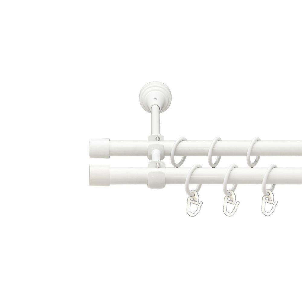 Карниз Orvit Заглушка металевий дворядний відкритий гладка труба кільце металеве Арктіс 16\16 мм 300 см Львов - изображение 1