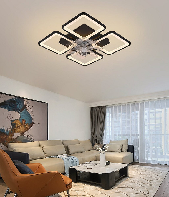 VALESO Стельовий світильник-вентилятор -Fan (Чорний) Коломия - фото 2