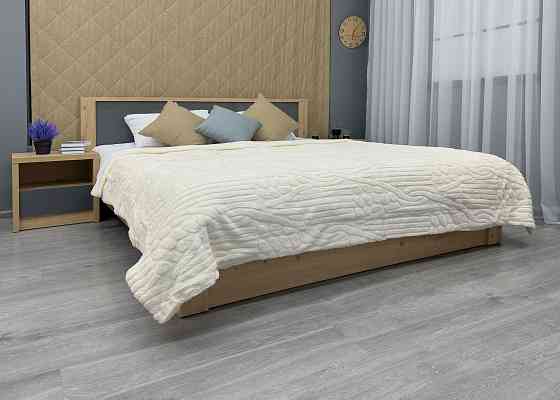 Плед 200х230 см (+-10см) на овчині "Косичка" колір молочний (87-306) Київ