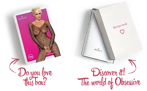 Сетчатый бодистокинг с длинным рукавом Obsessive Bodystocking N109 black S/M/L, черный, комбинезон Львов