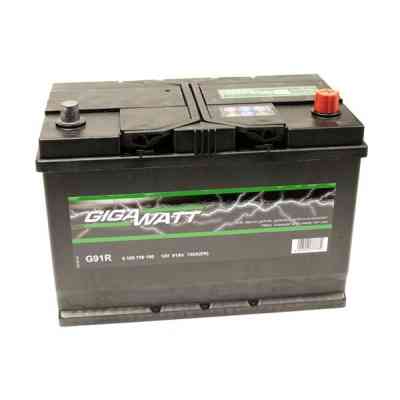 Аккумулятор автомобильный GigaWatt 91А (0185759100) Винница