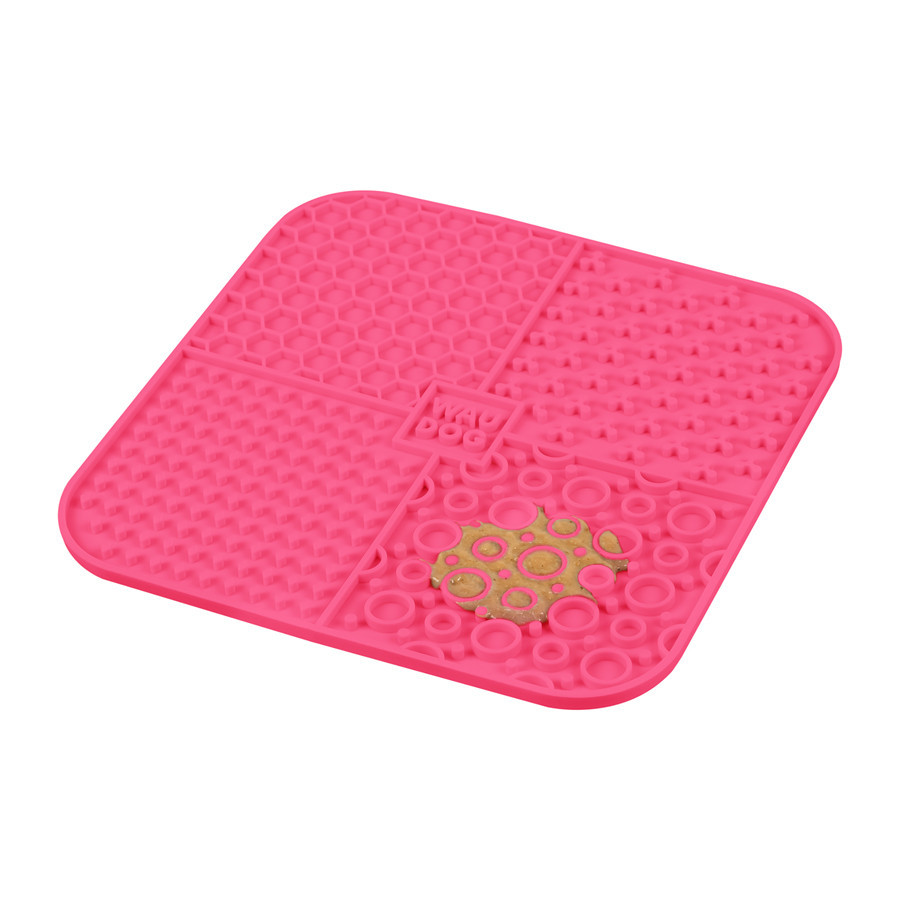 Килимок для злизування WAUDOG Silicone, 190х190х10 мм, рожевий Київ - фото 5