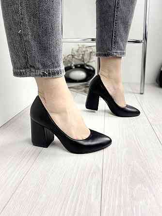 Nivelle Туфлі жіночі NIVELLE чорні натуральна шкіра каблук 9 см 39р. (3482) Коломия