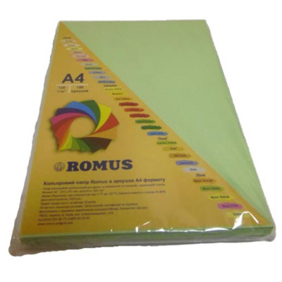 Папір Romus A4 80 г/м2 100sh Green (R50034) Вінниця - фото 1