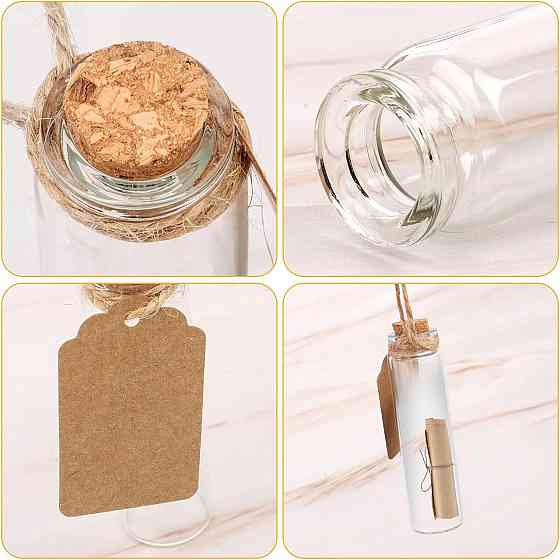 Стеклянные пробирки MXTIMWAN PLP40 прозрачные 40 шт 20 мл с пробками набор для декора Киев