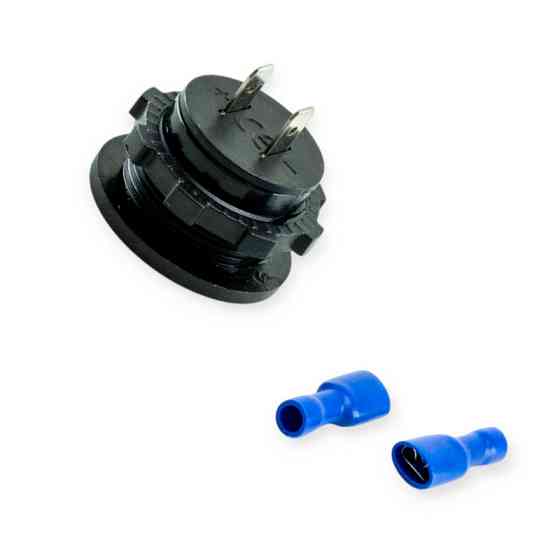 Вольтметр с дисплеем врезной 12/24В (круглый 28мм) красная подсветка Мукачево