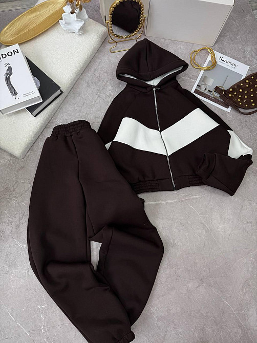 Женский теплый костюм из качественной тринитки на флисе Одесса - изображение 4