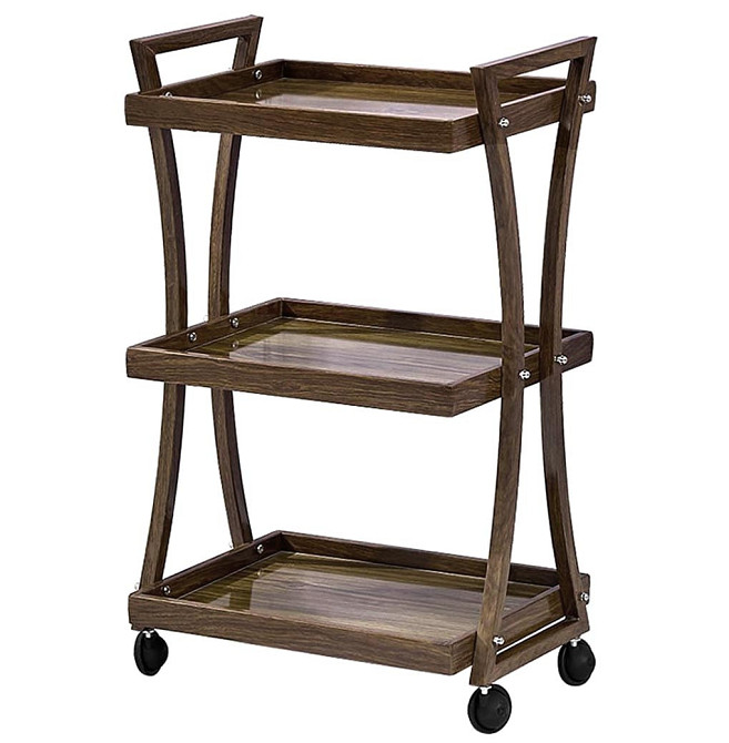 Етажерка для ванної на коліщатах "Транамалі" сепія Миколаїв - фото 1