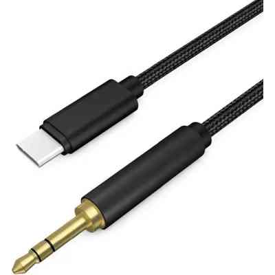 Кабель мультимедійний USB-C to 3.5mm M 1.0m black XoKo (AUX-002-BK) Вінниця