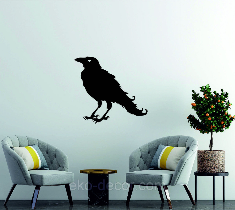 Декоративне настінне Панно «Ворон» Декор на стіну Київ - фото 2