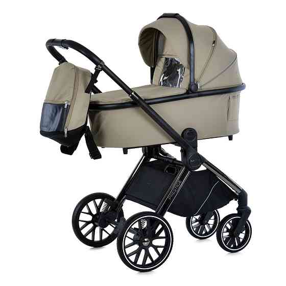 Коляска універсальна 2в1 El Camino PRESTIGE Calm Beige люлька + прогулянковий блок сумка дощовики москітна сітка Бежева (ME Чернігів