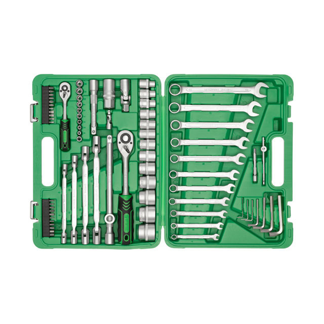 Набір інструментів INTERTOOL 1/2" & 1/4", 77од.(гол.4-32мм, кл.комб,7-19мм,кл.шарн.8-15мм) - для автосервісу Львів - фото 7