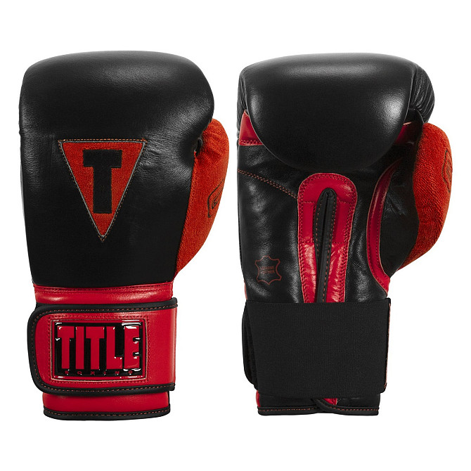 Боксерські рукавиці TITLE Boxing All Heart Bag Gloves 2.0 Black/Red 12 oz (бинти 4м. в комплекті) Каменское - изображение 5