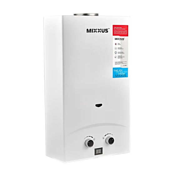 Газова колонка Mixxus GWH-0112 BASIC WHITE димохідна 12 л/хв   ( WH0029 ) 29358 Харьков