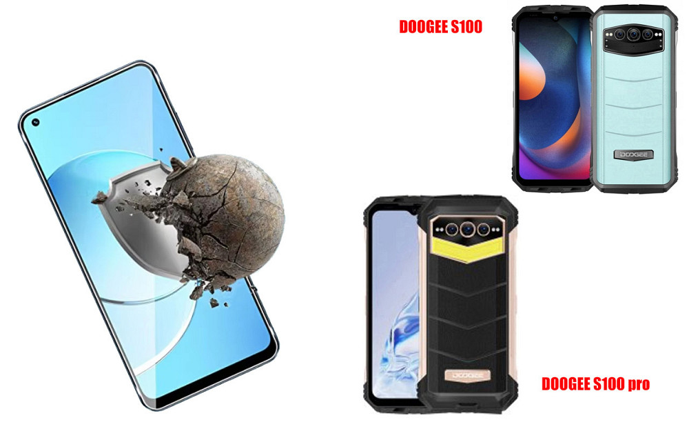 Захисне скло DefenzoGlass для DOOGEE S100, S100 pro – подвійна міцність Київ - фото 2