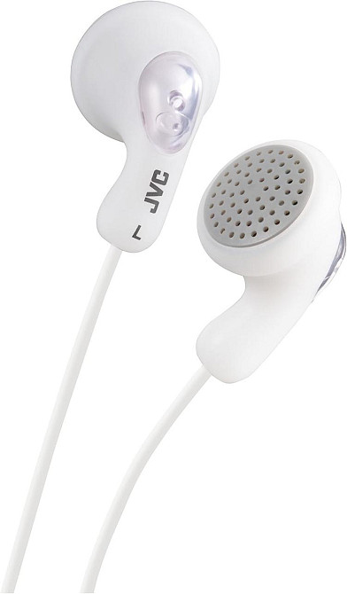 Навушники JVC HA-F14-WN-U білі in-ear вакуумні вкладиші 13.5 мм гумовий корпус 16 Ом 90 дБ 3.5 мм Київ - фото 1