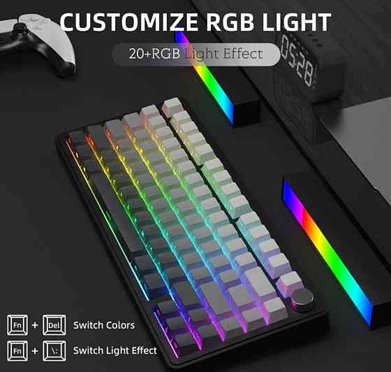 Механическая клавиатура Attack Shark X85 (Чёрно-белый градиент) Харьков