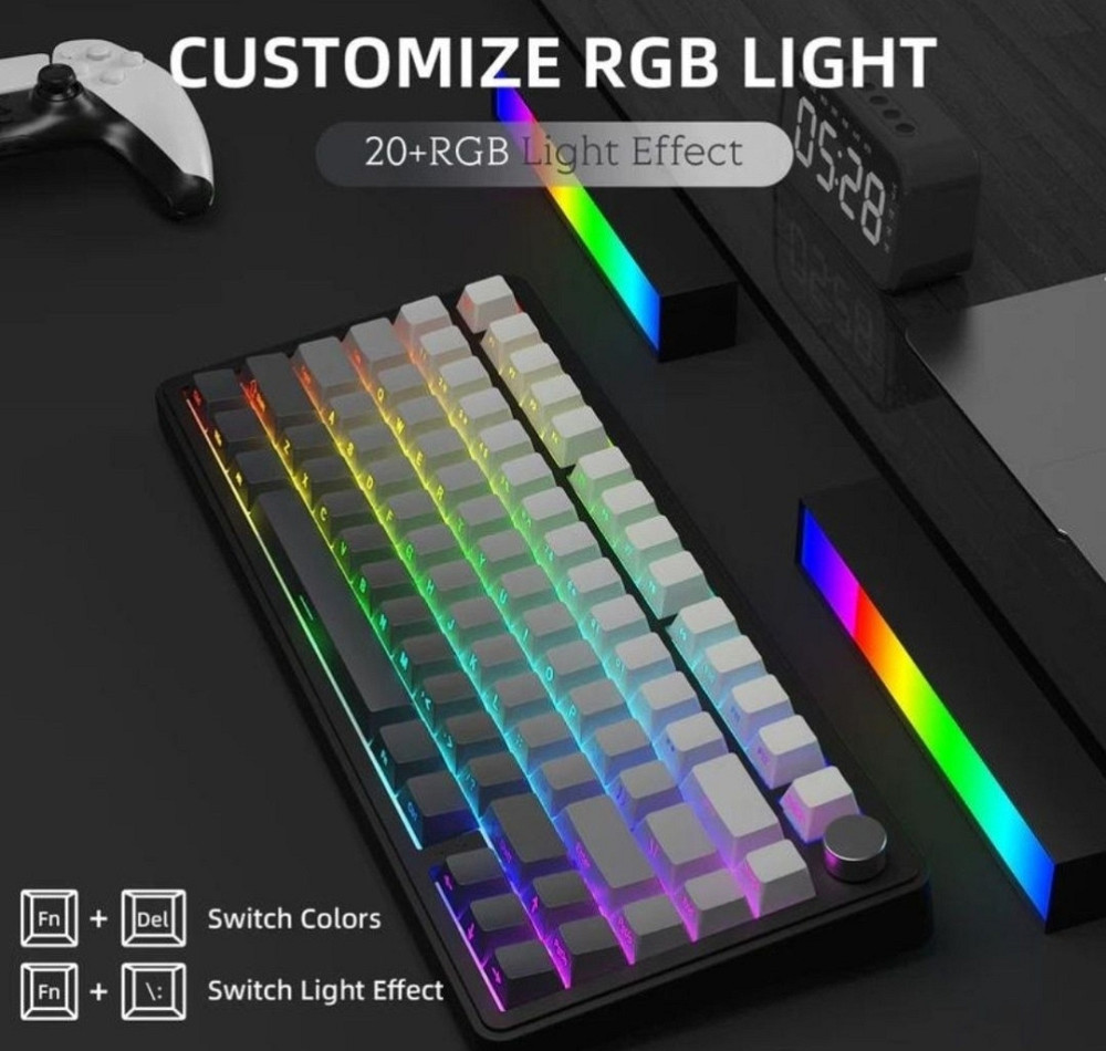 Механічна клавіатура Attack Shark X85 (Чорно-білий градієнт) Харків - фото 3