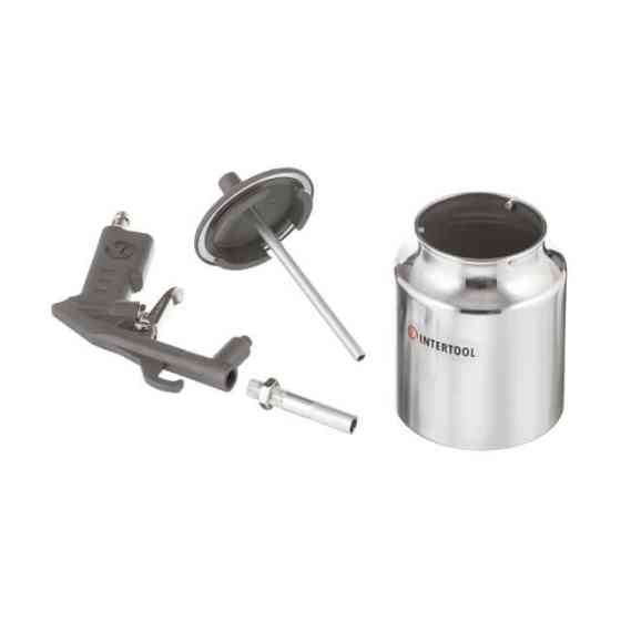 Пістолет піскострумінний, пневматичний, форсунка: 6 мм, нижня подача піску, металевий бачок 1000 мл, 8 атм INTERTOOL PT-0705 Киев