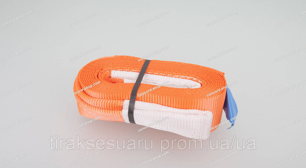 Буксировочный трос 6м 10т петля-петля Буксировальный ремень петля-петля 10т 6м Луцк - изображение 1