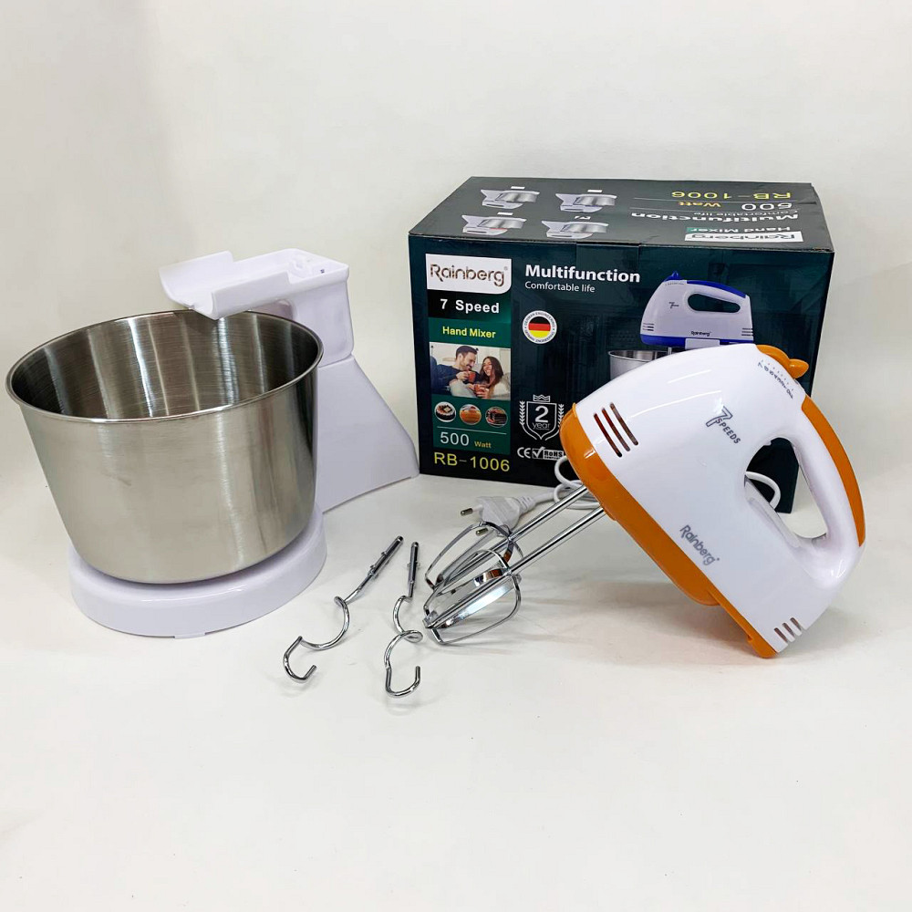 Ручний кухонний міксер для кондитера, Міксер зі змінними насадками стаціонарний Кращий ручний HL-25 Львів - фото 2