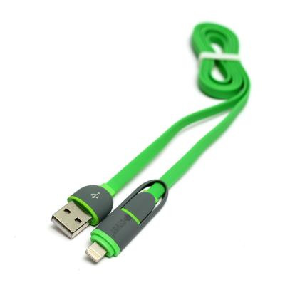 Дата кабель USB 2.0 AM to Lightning + Micro 5P 1.0m PowerPlant (KD00AS1291) Винница - изображение 1