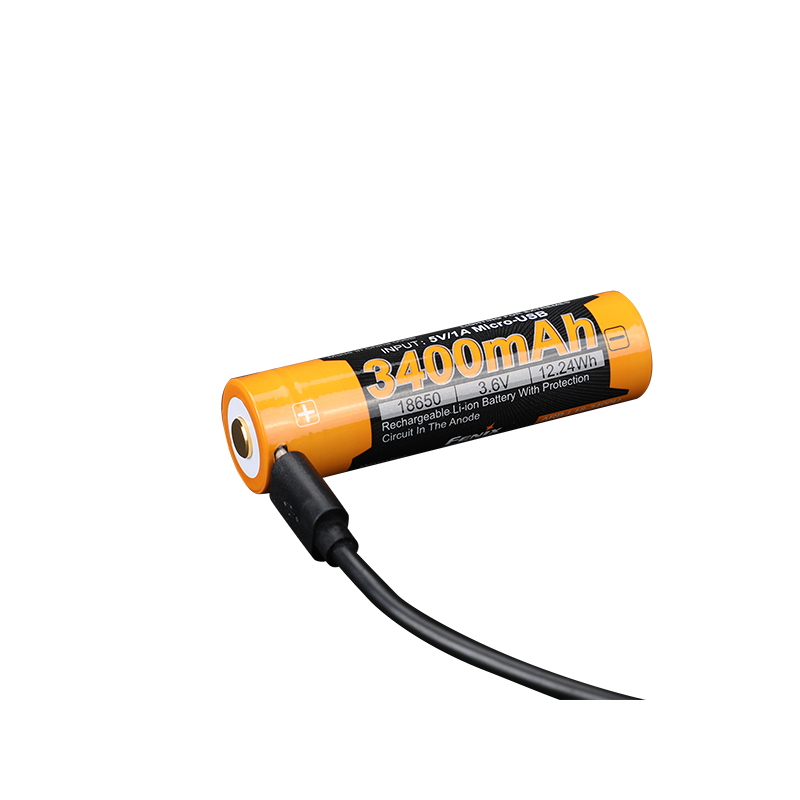 Акумулятор 18650 Fenix (3400 mAh) micro usb заряджання Рівне - фото 2
