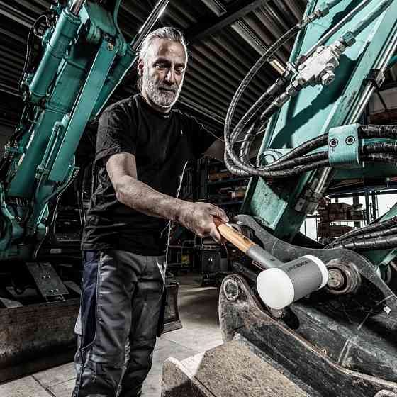 Молоток безінерційний HALDER Supercraft 3366 з дерев'яною ручкою, Ø=70 мм, m=2215 г, І=370 мм (3366.070) Одеса