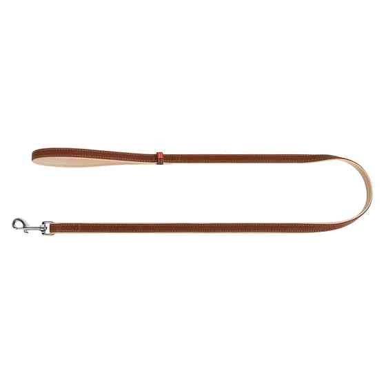 Повідець для собак шкіряний WAUDOG Soft, Ш 18 мм, Дов 122 см коричневий Коломыя