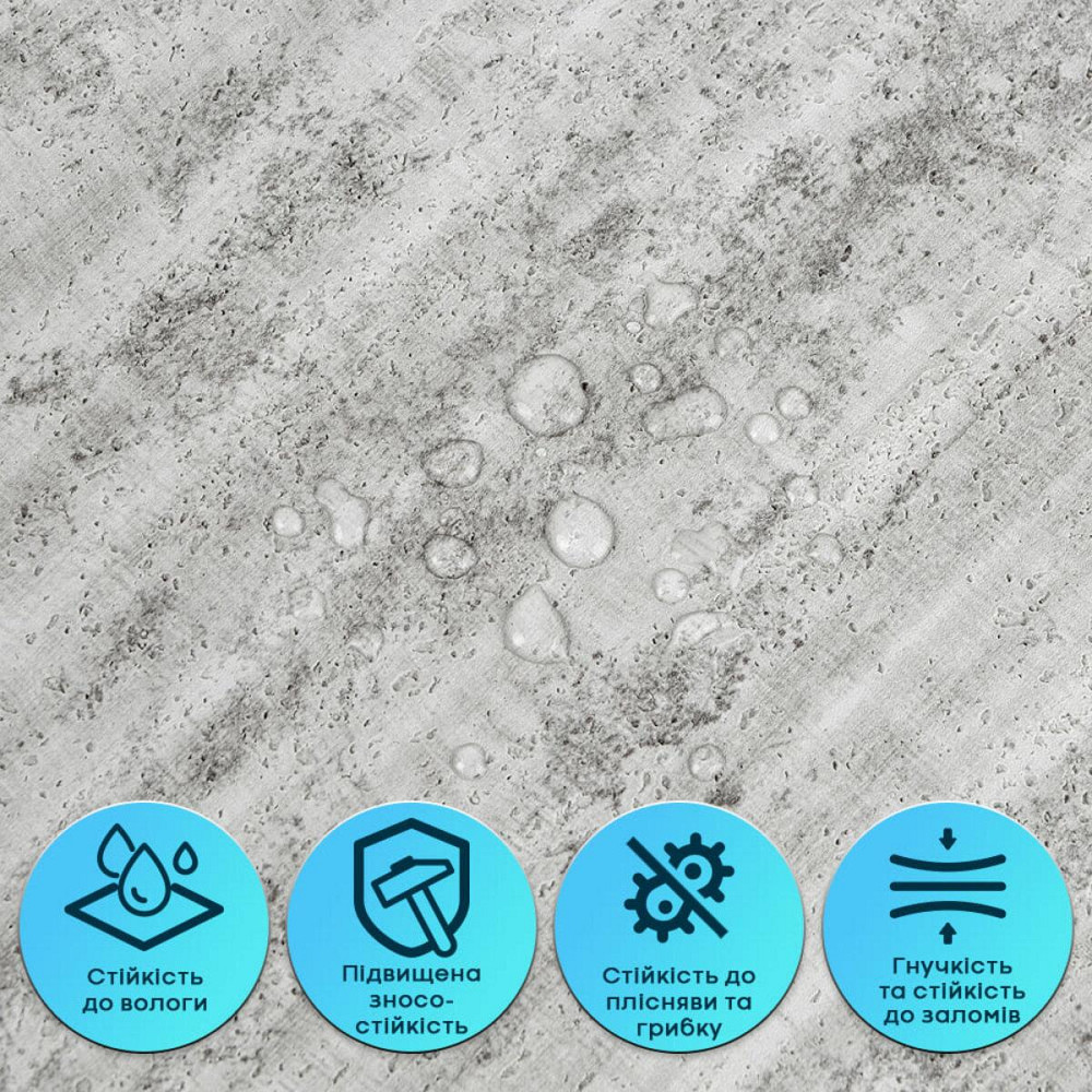 Самоклеюча гнучка штукатурка 600х600х2,5мм Темний граніт SW-00002987 Дніпро - фото 4