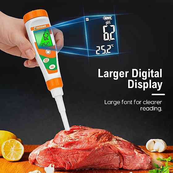 Цифровий pH-метр UIUZMAR UMR PHF 02 для води та харчових продуктів Луцьк