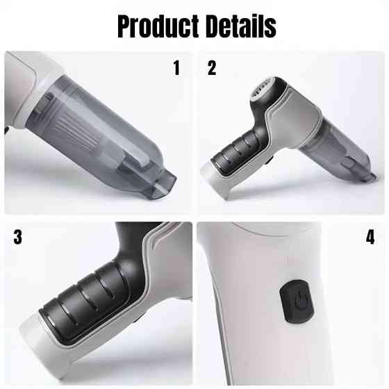 Мощный беспроводной пылесос с сильным всасыванием, легко очищает рабочий стол, клавиатуру, ящик, салон Каменец-Подольский