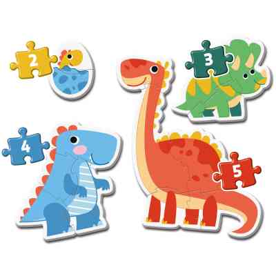 Пазл Clementoni 4 в 1 Dinosaurs, серия My First Puzzles (20834) Винница