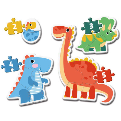 Пазл Clementoni 4 в 1 Dinosaurs, серия My First Puzzles (20834) Винница - изображение 2