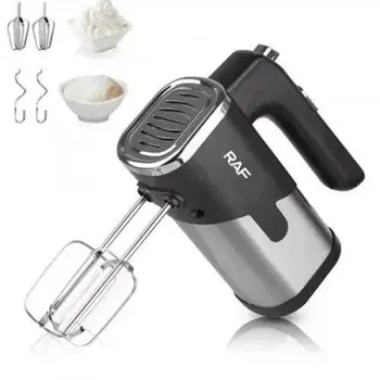 Міксер ручний для кухні 300 Вт на 5 швидкостей RAF R-6630 ркжим турбо, 4 насадки для збивання та замісу, PT Одеса - фото 3