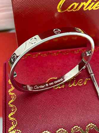 Браслет Cartier, покриття білим золотом AU750 Одеса
