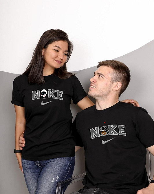 Парні футболки «Nike Love» для закоханих Бежевий, M, S Чернівці - фото 1