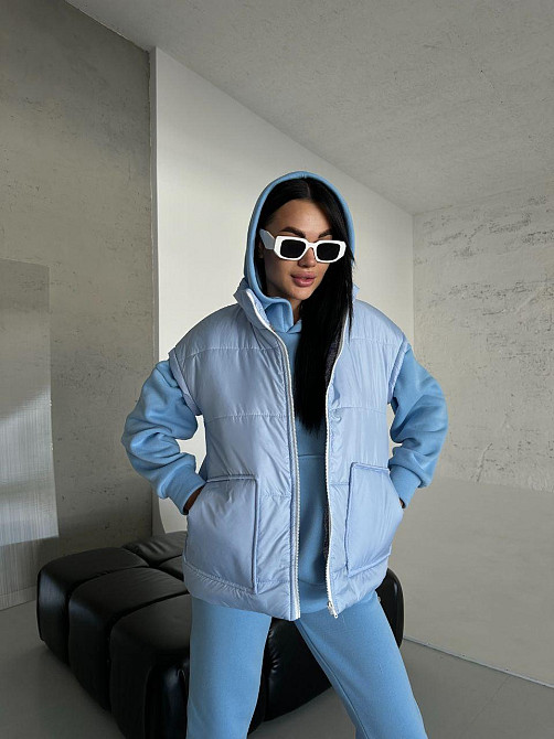 Женский теплый костюм тройка (жилетка+штаны+худи) Одесса - изображение 3