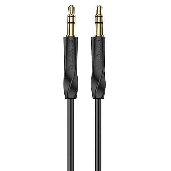 Аудiо кабель BOROFONE BL16 Clear sound AUX audio cable, колір чорний BL16B Одеса